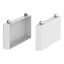 Side parts for base, HxD=100x250mm, white (RAL 9016), stackable, applicable for EMC2 enclosure series thumbnail 5