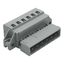 1-conductor male connector CAGE CLAMP® 2.5 mm² gray thumbnail 1