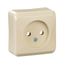 PRIMA - single socket outlet without earth - 16A, beige thumbnail 4