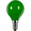 LED E14 Fila Ball G45x75 230V 1W AC Green Non-Dim thumbnail 1