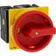 Main switch, T3, 32 A, flush mounting, 2 contact unit(s), 3 pole + N, Emergency switching off function, With red rotary handle and yellow locking ring thumbnail 22