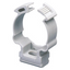 SHOCKPROOF POLYMER SADDLE COLLAR CLIP - FOR EXTERNAL CONDUITS Ø 50MM - GREY RAL 7035 thumbnail 1