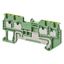 Ground multi conductor DIN rail terminal block with 4 push-in plus con thumbnail 1