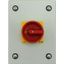 Main switch, P1, 40 A, surface mounting, 3 pole, Emergency switching off function, With red rotary handle and yellow locking ring, Lockable in the 0 ( thumbnail 1
