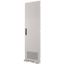 Section door, ventilated IP31, hinges right, HxW = 1400 x 850mm, grey thumbnail 1