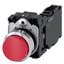 Pushbutton, 22 mm, round, metal, shiny, red, pushbutton, raised, momentary contact  3SU1150-0BB20-1FA0-Z Y11 thumbnail 2