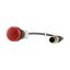 Indicator light, Flat, Cable (black) with M12A plug, 4 pole, 0.5 m, Lens Red, LED Red, 24 V AC/DC thumbnail 9