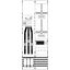 KA4247 Measurement and metering transformer board, Field width: 2, Rows: 0, 1350 mm x 500 mm x 160 mm, IP2XC thumbnail 5