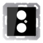 Centre plate f.Hifi socket A562-2BFSW thumbnail 2