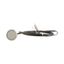 Pushbutton, Flat, momentary, 1 N/O, Cable (black) with non-terminated end, 4 pole, 3.5 m, White, Blank, Bezel: titanium thumbnail 7