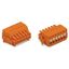 1-conductor female connector push-button Push-in CAGE CLAMP® orange thumbnail 3