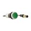 Pushbutton, Flat, momentary, 1 N/O, Cable (black) with M12A plug, 4 pole, 1 m, green, Blank, Bezel: titanium thumbnail 14