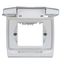 Outdoor surface mount box IP55, transparent lid, white thumbnail 7