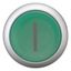 Illuminated pushbutton actuator, RMQ-Titan, Extended, momentary, green, inscribed, Bezel: titanium thumbnail 9