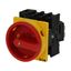 Main switch, P1, 40 A, flush mounting, 3 pole + N, Emergency switching off function, With red rotary handle and yellow locking ring, Lockable in the 0 thumbnail 5