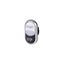 Double actuator pushbutton, RMQ-Titan, Actuators and indicator lights non-flush, momentary, White lens, white, black, inscribed, Bezel: titanium, STAR thumbnail 8