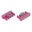 Socket for PCBs angled 5-pole pink thumbnail 1