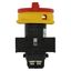 Main switch, P1, 40 A, flush mounting, 3 pole, Emergency switching off function, With red rotary handle and yellow locking ring, Lockable in the 0 (Of thumbnail 23