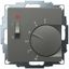 UP room controller, anthracite 55x55, 5-30C, AC 24V, 1 opener 10 A at DC 24 V 100 W, temperature reduction approx. 4K thumbnail 1