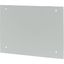 Section wide cover, closed, HxW=550x500mm, IP55, grey thumbnail 4