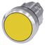 Pushbutton, 22 mm, round, metal, shiny, yellow, pushbutton, flat, latching,…3SU1050-0AA30-0AA0-Z Y10 thumbnail 1