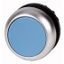 Pushbutton, RMQ-Titan, Flat, maintained, Blue, Blank, Bezel: titanium thumbnail 1