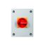 Main switch, P3, 63 A, surface mounting, 3 pole, Emergency switching off function, With red rotary handle and yellow locking ring, Lockable in the 0 ( thumbnail 1