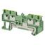 Ground multi conductor DIN rail terminal block with 4 push-in plus con thumbnail 3