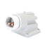90° ANGLED SURFACE MOUNTING INLET - IP44 - 2P 16A 20-25 e 40-50V 50-60HZ d.c. - WHITE - 10H - SCREW WIRING thumbnail 2