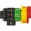 Main switch, P1, 32 A, flush mounting, 3 pole + N, Emergency switching off function, With red rotary handle and yellow locking ring, Lockable in the 0 thumbnail 32