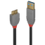 0.5m USB 3.2 Type A to  Micro-B Cable, 5Gbps, Anthra Line USB Type A Male to  Micro-B Male thumbnail 1