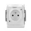 5598-2069 B Double socket outlet with earthing pins, with hinged lids, IP 44, for multiple mounting, with surge protection thumbnail 2