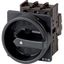 Main switch, P1, 25 A, flush mounting, 3 pole, 2 N/O, 2 N/C, STOP function, With black rotary handle and locking ring thumbnail 3