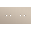 Twofold faceplate, horizontal 71 mm centre distance, for double switch thumbnail 2