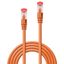 0.3m Cat.6 S/FTP Network Cable, Orange RJ45, M/M, 250MHz, Copper, 27AWG thumbnail 2