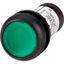 Illuminated pushbutton actuator, Flat, momentary, 1 N/O, Screw connection, LED green, green, Blank, 24 V AC/DC, Bezel: black thumbnail 2