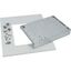 Mounting kit, IZMX16, 3p, fixed mounted design, WxD=425x600mm, grey thumbnail 4