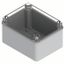 JUNCTION BOX WITH HIGH CAPACITY BOTTOM AND TRANSPARENT PLAIN SCREWED LID - IP56 - INTERNAL DIMENSIONS 190X140X110 - SMOOTH WALLS - GREY RAL 7035 thumbnail 2