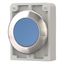 Pushbutton, RMQ-Titan, flat, momentary, Blue, blank, Front ring stainless steel thumbnail 6