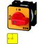 On-Off switch, T0, 20 A, flush mounting, 4 contact unit(s), 8-pole, Emergency switching off function, with red thumb grip and yellow front plate thumbnail 6