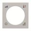 N2240.4 PL Cover plate for Thermostat Central cover plate Silver - Zenit thumbnail 2