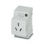 Socket outlet for distribution board Phoenix Contact EO-I/UT 250V 10A AC thumbnail 3