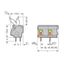 PCB terminal block finger-operated levers 2.5 mm² gray thumbnail 4