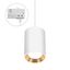 CHLOE GU10 MINI SURFACE MOUNTED GU10 250V IP20 70x100mmWHITE, INNER GOLD round TRACK thumbnail 6