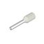 Wire end ferrule, Standard, 0.75 mm², Stripping length: 10 mm, white thumbnail 3