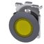 Indicator lights, 30 mm, round, Metal, matte, yellow, front ring for flush installation, with  3SU1061-0JD30-0AA0-Z Y15 thumbnail 2