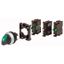 Illuminated selector switch actuator, RMQ-Titan, maintained, 3 positions, 2 NO, green, Blister pack for hanging thumbnail 1