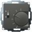 UP room controller, anthracite 55x55, 5-30C, AC 230V, 1changer, 10A/5A, heating/cooling switch thumbnail 1