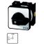 On-Off switch, T0, 20 A, centre mounting, 2 contact unit(s), 3 pole, 1 N/C, with black thumb grip and front plate thumbnail 1