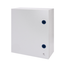 BOARD IN METAL WITH BLANK DOOR FITTED WITH LOCK 585X800X300 - IP55 - GREY RAL 7035 thumbnail 2
